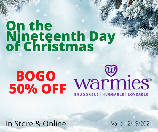 On the Nineteenth Day of Christmas - Warmies