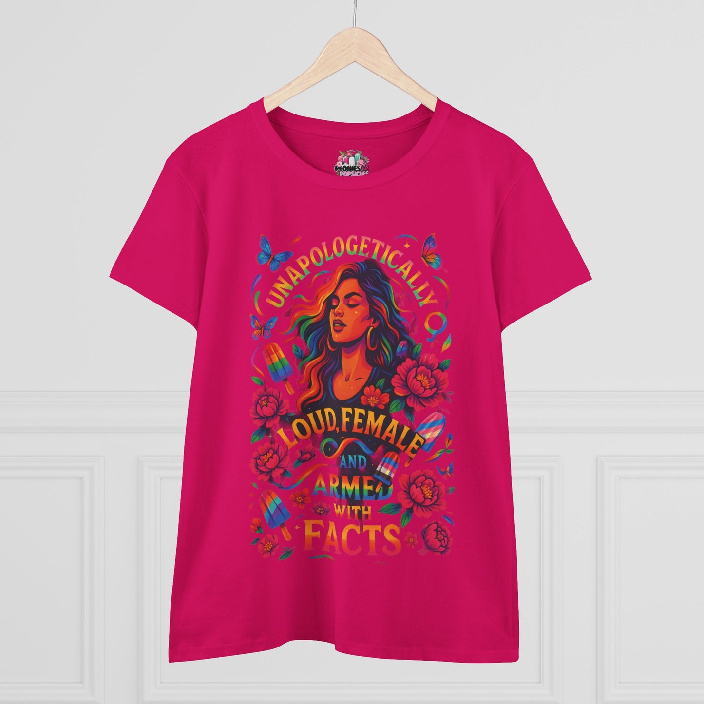 Unapologetically Loud Women's Midweight Cotton Tee