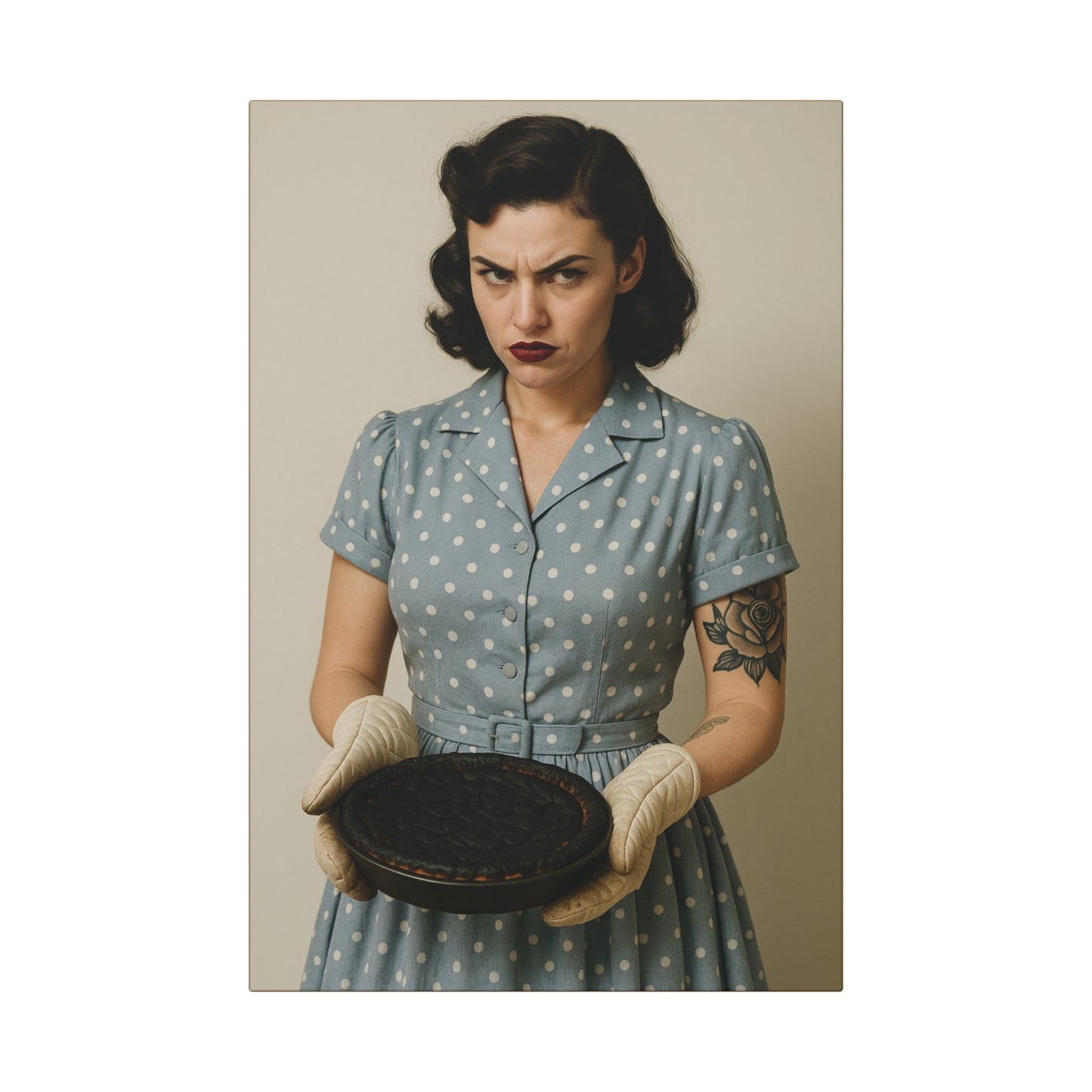 Bad Trad Wife - Pop Surrealism Art on Canvas