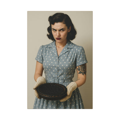 Bad Trad Wife - Pop Surrealism Art on Canvas