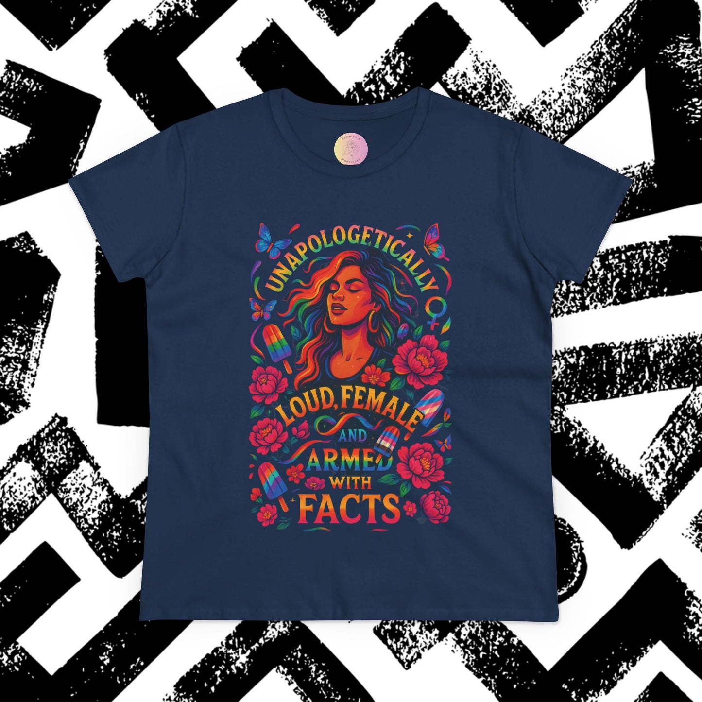 Loud Female and Armed with Facts T-Shirt
