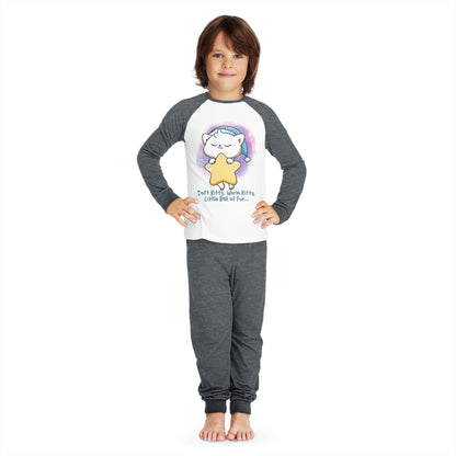 Soft Kitty, Warm Kitty Kids' Pajama Set (Gray or Pink)