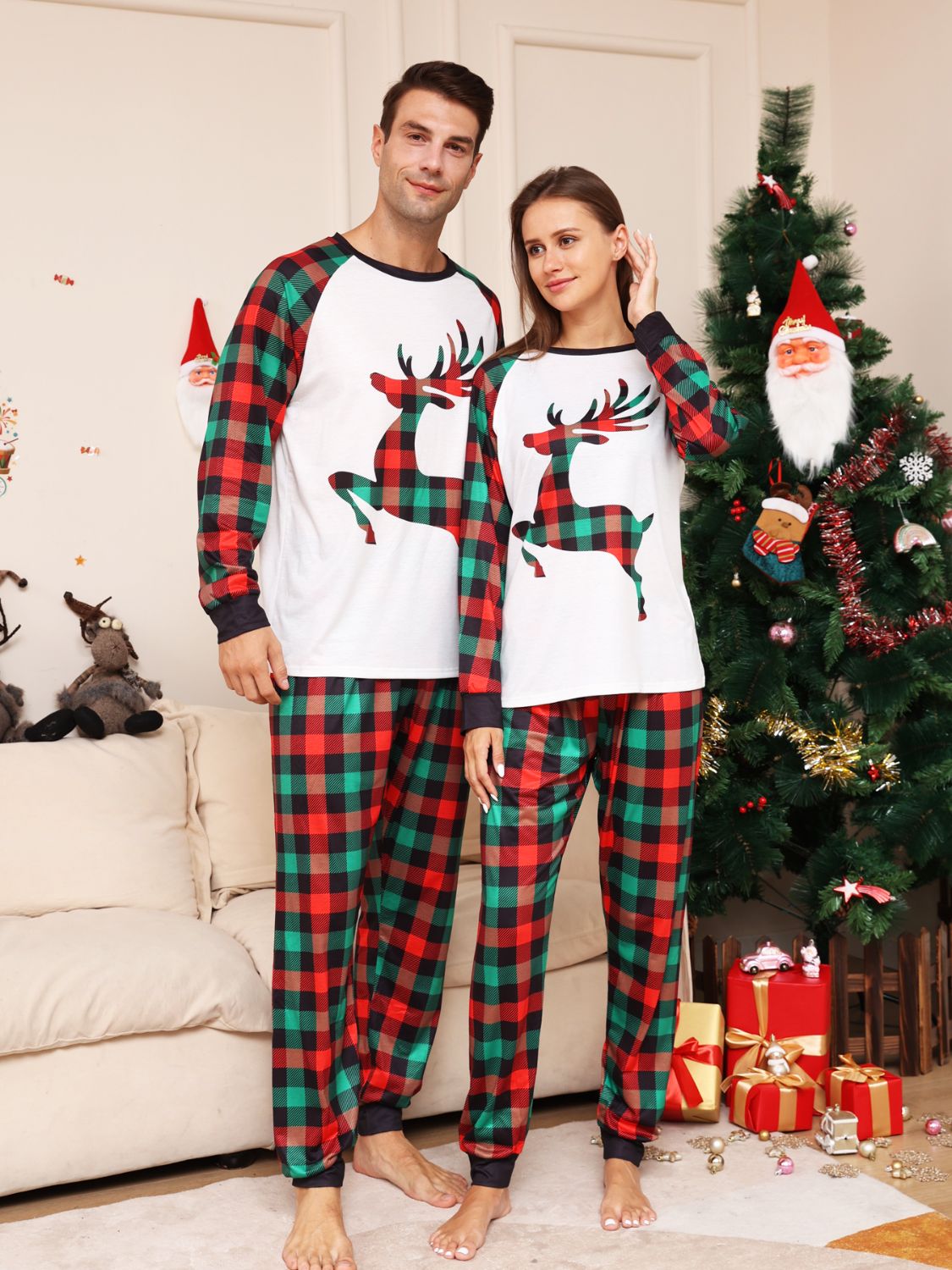 Plaid Reindeer - Holiday PJ Set (Women's)